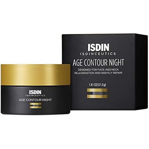 ISDIN Age Contour Night Face and Neck Cream with Melatonin and Peptides, 1.8 Oz Cover