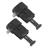 DEARMAMY 2 Piezas de Repuesto de Pestillo de Resorte Metálico para Manija Telescópica de Equipaje Clips de Bloqueo para Reparación de Maletas Accesorios de Metal para Maleta Mediana