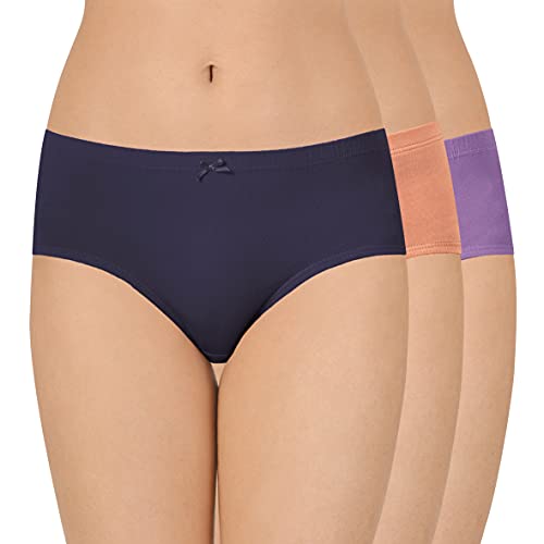 Image of Amante Inner Elastic Cotton Hipster Panty Pack- Pack of 3
