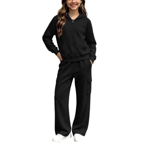 CSVBVSQ Girls Winter Clothes,(Black_01,120=5-6Years)