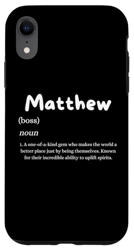 Matthew Definition ���O���薼 �}�b�g�p�R�X�`���[�� �X�}�z�P�[�X iPhone XR �p