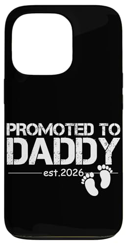Promoted to Dad Est 2026 New Dad 2026 Ԃ j̎q ̎q pp X}zP[X iPhone 13 Pro p