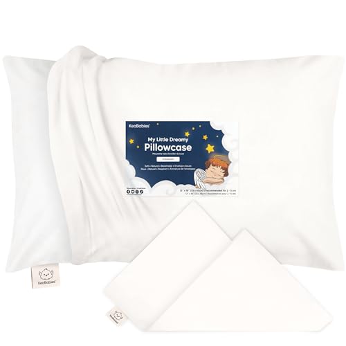 La Mejor Selección de Fundas para Niño comprados en linea. 48 KeaBabies - Funda de almohada orgánica para niños pequeños de 33.02 x 45.72 cm, funda de almohada orgánica para niños y niños, funda de almohada 100% algodón natural para...