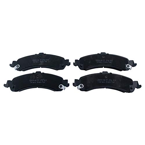 Image of TRQ Rear Brake Pad & Rotor Kit Ceramic Compatible with 2002 Chevrolet Silverado 1500 GMC Sierra 1500