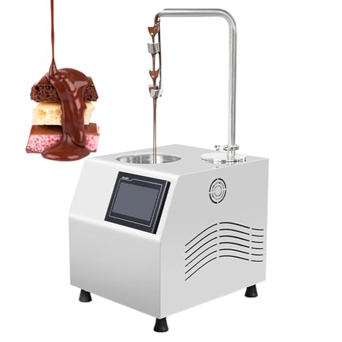 GESAIDES Templadora de Chocolate, Fundidora Eléctrica de Acero Inoxidable, para Uso Comercial de Sobremesa, Ideal para Barras de Chocolate.,7L