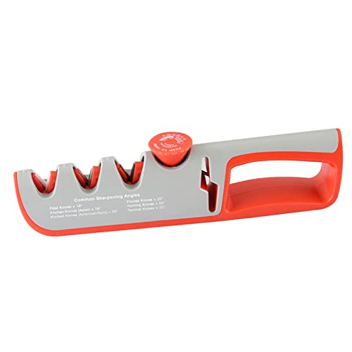 DARBEY Affuteur Couteau, Aiguiseur Couteaux Professionnel, Aiguiseur Ciseaux, Avec une Base Antidérapante, Convenant à Tous les Types de Couteaux et de Ciseaux de Cuisine (Gris)