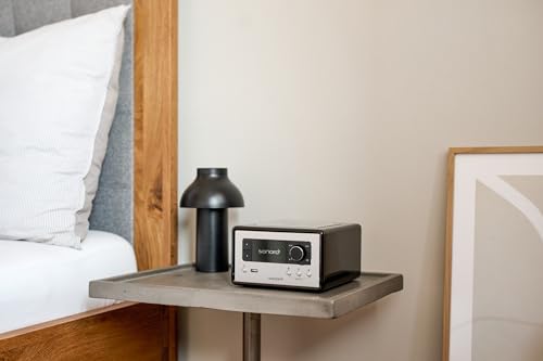 sonoro Relax Internetradio mit Bluetooth & USB (Sleep-Timer, UKW, DAB Plus, WLAN, Spotify, Amazon, Deezer, Meditation) Radiowecker Schwarz