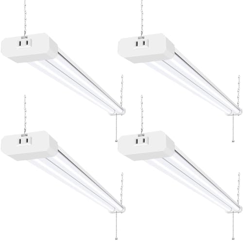 hykolity 4 Pack 4FT LED Shop Light,4400LM,5000K Daylight