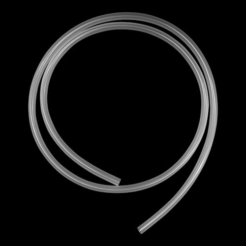 LAVMHAB Tubo de PVC transparente de 2 mm de diámetro interior x 4 mm de diámetro exterior, manguera de vinilo flexible de 1 m para agua, aire y acuario, tubo de plástico ligero