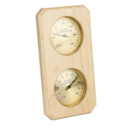 KONTONTY 1pezzi Termometro Igrometro Per Sauna e Piscina Misuratore Umidità e Strumento Precisione Accessorio Per