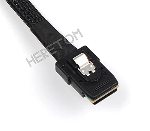 Cable Mini SAS 36P SFF 8087 a 4 SATA 7P Reverso 1M miniatura 3