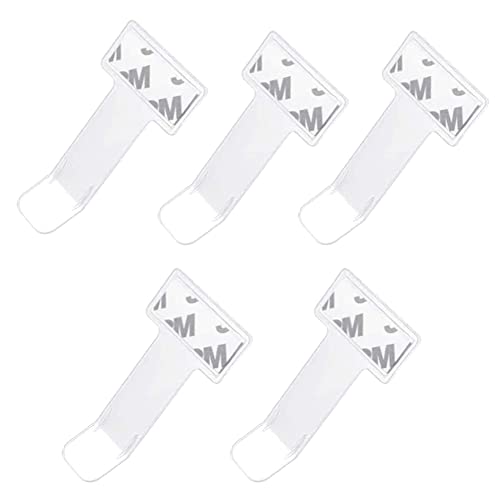 BASTOUR Porta Biglietti di parcheggio, Clip per Biglietto Parabrezza, Auto Porta Biglietti Trasparente, Clip per Permessi per Auto, Camion e Roulotte, 5PC