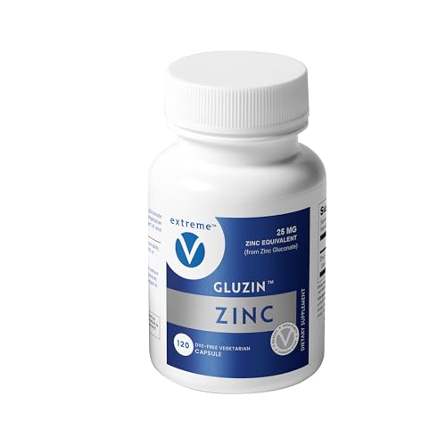 Gluzin™ Zinc Supplement 25 mg | Zinc Gluconate | Clean-Label,