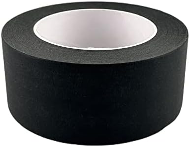 Zellykool Black Masking Tape 2 Inch, Painter's Tape 2 Inch x 55 Yards, Painting Adhesive Tape for Painting, Home, Office, School Stationery, Arts, Crafts, Decoration