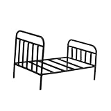 Artesanía elegante: el delicado diseño de hierro realza la belleza de la , creando un hogareño acogedor y atractivo, cama de hierro para muñecas, cama de metal para casa de muñecas