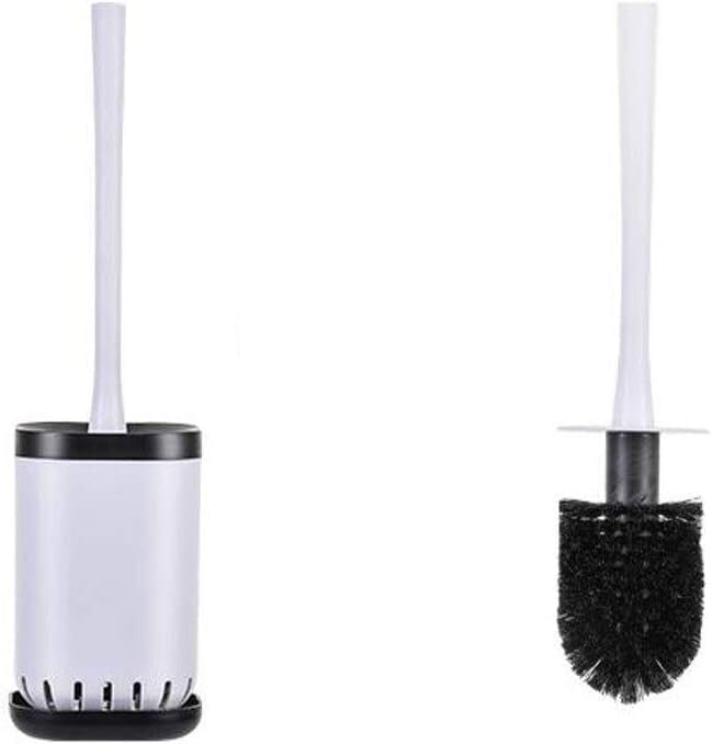 Brosse de toilette pour récurer les recoins difficiles sans éclabousser
