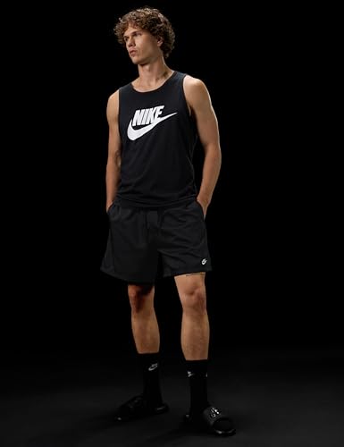 Nike AR4991-013 M Nsw Tank Icon Futura Canottiera Uomo Black/White Taglia M - 7