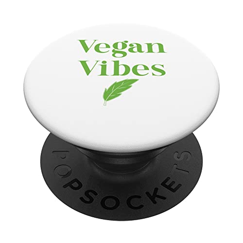 Vibes veganas | Amante de los animales PopSockets PopGrip Intercambiable