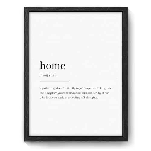 CEKEMY Home Definition Print - Meaningful Family Wall Art for