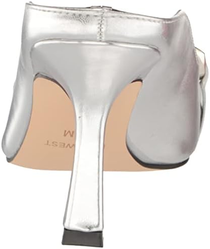 Nine West Women's SAUCI3 Pump, Silver, 6 | Image 2