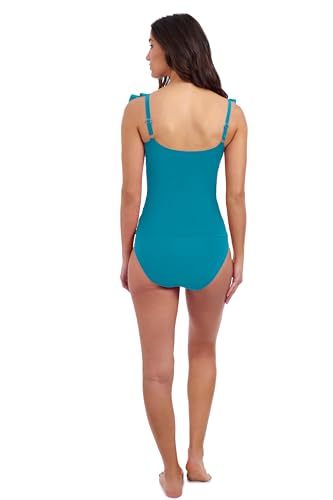 Profile by Gottex Tutti Frutti Solid Women’s Ruffle Square Neck Tankini Top with Soft Cups and Full Lining - Swim Essential4