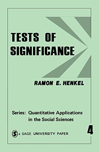 Tests of Significance (Quantitative Applications in the Social Sc...