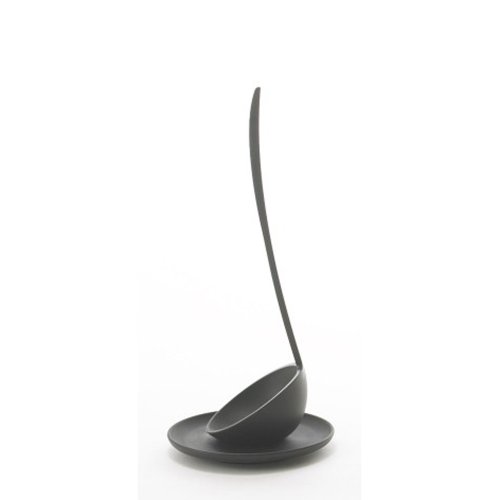 Louche verticale noire mini D-502-BK idéale pour service à table - 2
