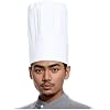 Chef Hat Men Kitchen Elastic Cap High Hats Catering Serve Bakery Cake Shop Breathable Cook Medium Hat(Color 6)