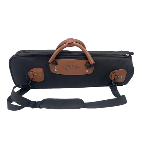 WUQIMUSC Trumpet Gig Bag Durable and Lightweight Instrument Case 1200D Oxford Cloth with Comfortable Shoulder Strap and Leather Gripped Handle Easy to Carry 0.71kg