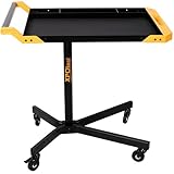 Adjustale Height Mobile Work Table,Portable Workbench with Rolling Tool Tray Table,Repair Shops and DIY