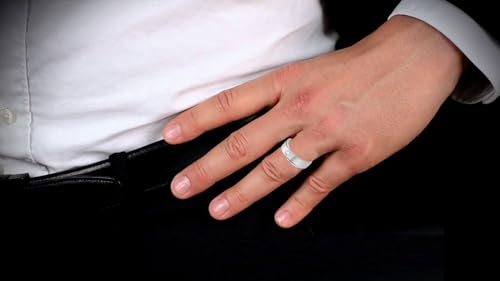Image of Clara Made with Swiss Zirconia The Fermin 925 Sterling Silver Ring Gift for Men & Boys