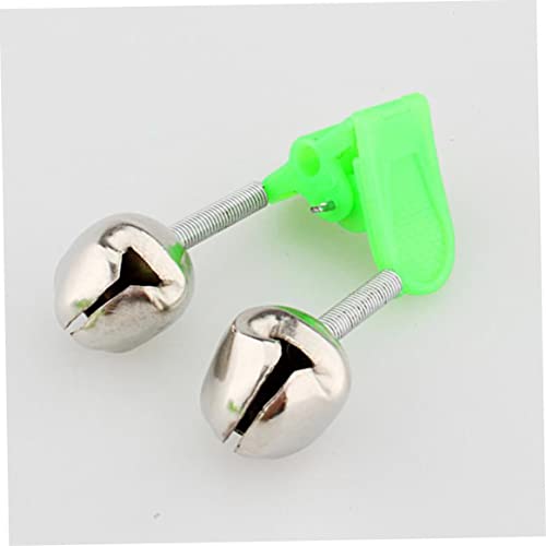 Visstang Bell Bite Alarm klem LED Dual Bells licht draagbaar accessoire voor nachtzee visserij tackle groen 10 stks. - Image 8