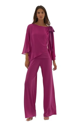 Women's Signature Chiffon and Silky Knit Poncho Top