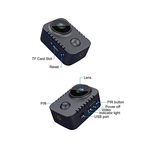 Mini caméra HD 1080P caméscope compact avec carte TF 32 Go incluse - 6