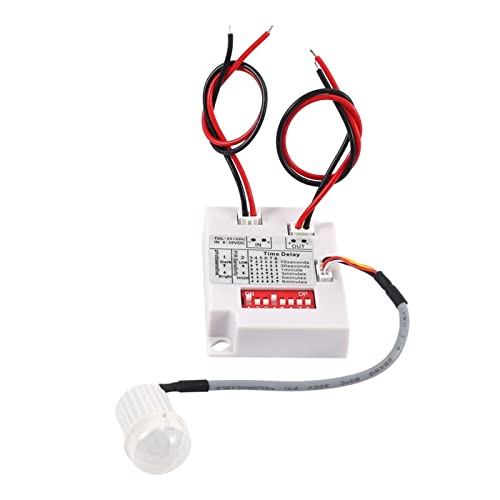 Relé temporizador de 12V 24V con interruptor infrarrojo de retardo para luz LED de pasillo