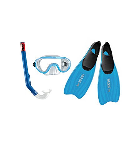 Set de snorkel Seac Tris Easy Junior con camiseta para vacaciones en familia