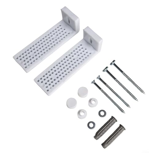 Kit de fijación de piso de bidé de inodoro con pernos de anclaje para estabilidad de sartén, incluye tornillos de montaje y accesorios para evitar el movimiento después de la instalación (L)