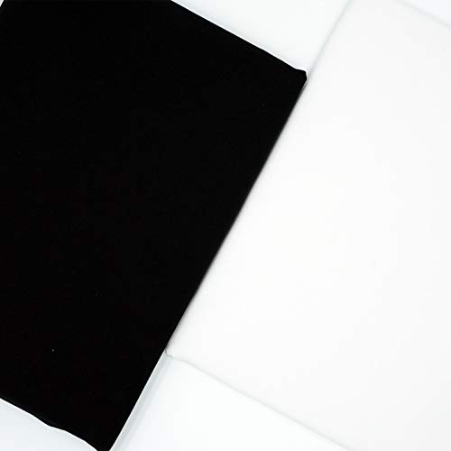 Master Fab -Black&White 100% Cotton Fabric By The Yard For Sewing Diy Crafting Fashion Design Washable Cloth #TOP3