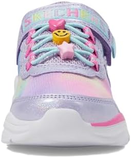 Skechers Kids Girls Power Jams Sneaker, Lavender/Multi, 13 Little Kid | Image 5
