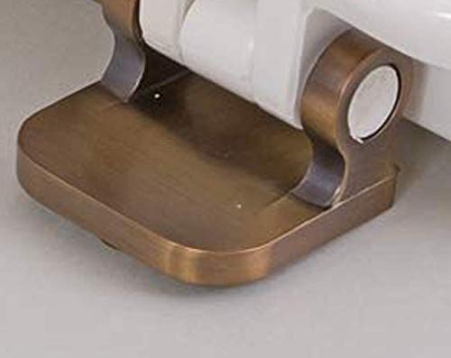 Centoco 900Ronb-001 Elongated Wooden Toilet Seat, Heavy Duty Molded Wood With Centocore Technology, White With Oil Rubbed Hinge #TOP2