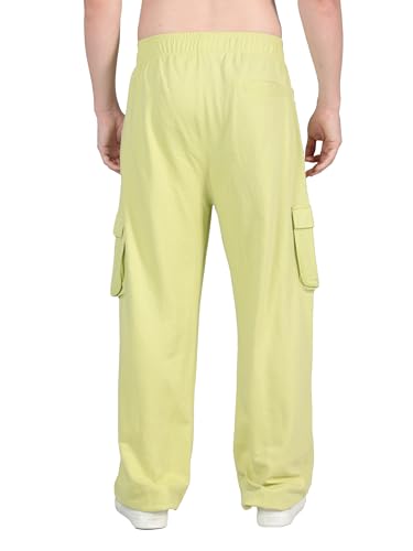Image of CHKOKKO Men's Baggy Track Pants for Gym Workout Running Casual Wear Sports Lower with Pockets Adjustable Drawstring Waist Lightweight Quick Dry Activewear Fitness