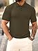 San paulo Men's Short Sleeve Solid Polo Shirt, Summer Fashion Golf Shirt A3KTJL Army Green