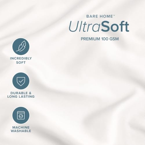 Image of Bare Home Pillowcases Envelope (King 20 inchx36 inch Set of 2, Antique White)