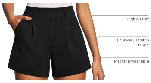 IUGA Dress Shorts for Women High Waisted Dressy Casual Trouser Shorts - Image 5