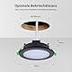 Bojim LED Einbaustrahler 230V Flach Schwarz, LED Spots IP65, Neutralweiß 4000K, 68mm - 80mm Lochmass, 5W Einbauspots Deckenspots Einbauleuchten für Wohnzimmer Badezimmer Küche Feuchtraum, 10er