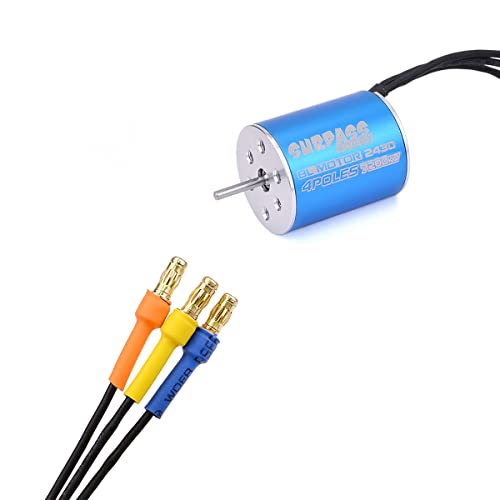 Youqukeji 2430 7200Kv 4P Sensorless Brushless Motor With 25A Brushless Esc Electric Speed Controller For 1/18 1/16 Rc Car Truck #TOP1