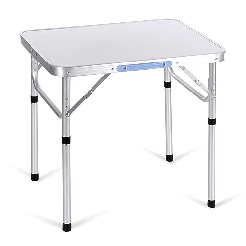 Mesa Dobrável de Alumínio Portatil Vira Maleta Camping 60 cm x 45 cm