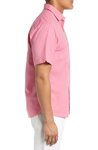 Tommy Bahama Men's Nova Wave Seersucker Camp Shirt (Pink Confetti, Large) #TOP3