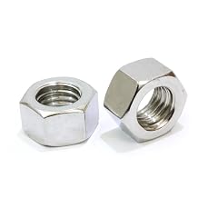Bolt Dropper 1/4"-20 Stainless Hex Nuts 100 Set, 18-8 304 Stainless Steel Finish Anti Corrosion Coarse Hex Nut Commercial Grade Hardware Nuts for Boats, Dock, Car by Bolt Dropper