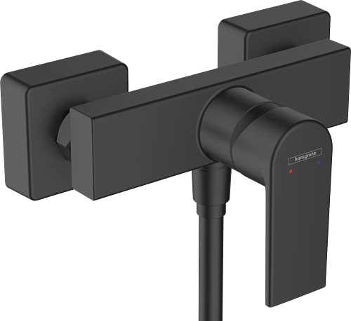 hansgrohe Duscharmatur Vernis Shape Aufputz Brausebatterie für 1 Funktion Mattschwarz Aufputz-Installation